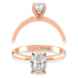 1,00 Karat GIA Sertifikalı Oval Pırlanta Tektaş Yüzük - J Renk