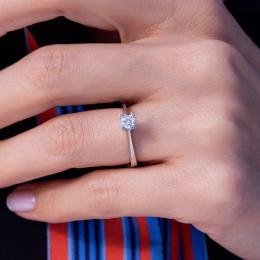 0,35 Karat Pırlanta Tektaş Yüzük