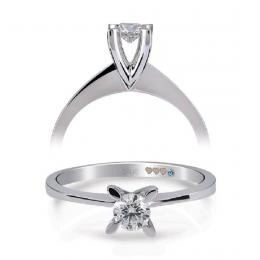 0,14 Karat Pırlanta Tektaş Yüzük