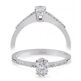 0,36 Karat Oval Pırlanta Tektaş Yüzük