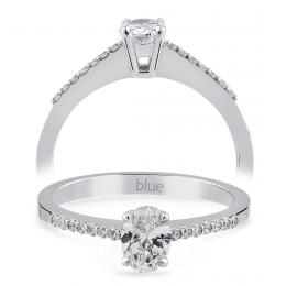 0,41 Karat Oval Pırlanta Tektaş Yüzük