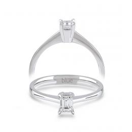 0,30 Karat Octagon Pırlanta Tektaş Yüzük