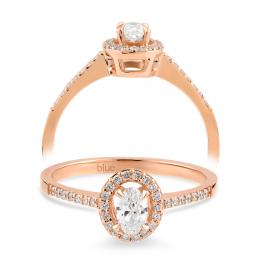 0,32 Karat Oval Pırlanta Tektaş Yüzük