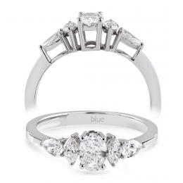 0,54 Karat Vintage Oval Pırlanta Tektaş Yüzük