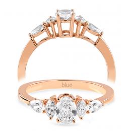 0,54 Karat Vintage Oval Pırlanta Tektaş Yüzük