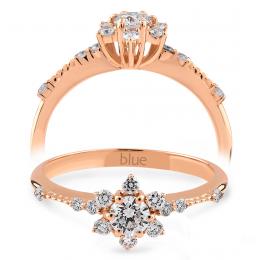 0,37 Karat Lotus Pırlanta Tektaş Yüzük