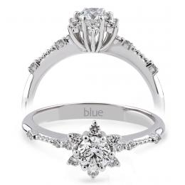 0,43 Karat Lotus Pırlanta Tektaş Yüzük