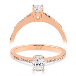 0,41 Karat Oval Pırlanta Tektaş Yüzük