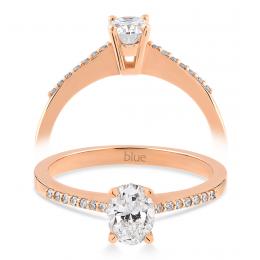 0,46 Karat Oval Pırlanta Tektaş Yüzük