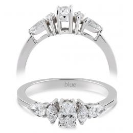 0,54 Karat Vintage Oval Pırlanta Tektaş Yüzük