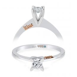 0,18 Karat Pırlanta Tektaş Yüzük