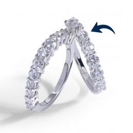 1,10 Karat Pırlanta Yarımtur Yüzük