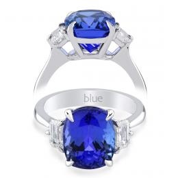 5,97 Karat Pırlanta Tanzanit Yüzük