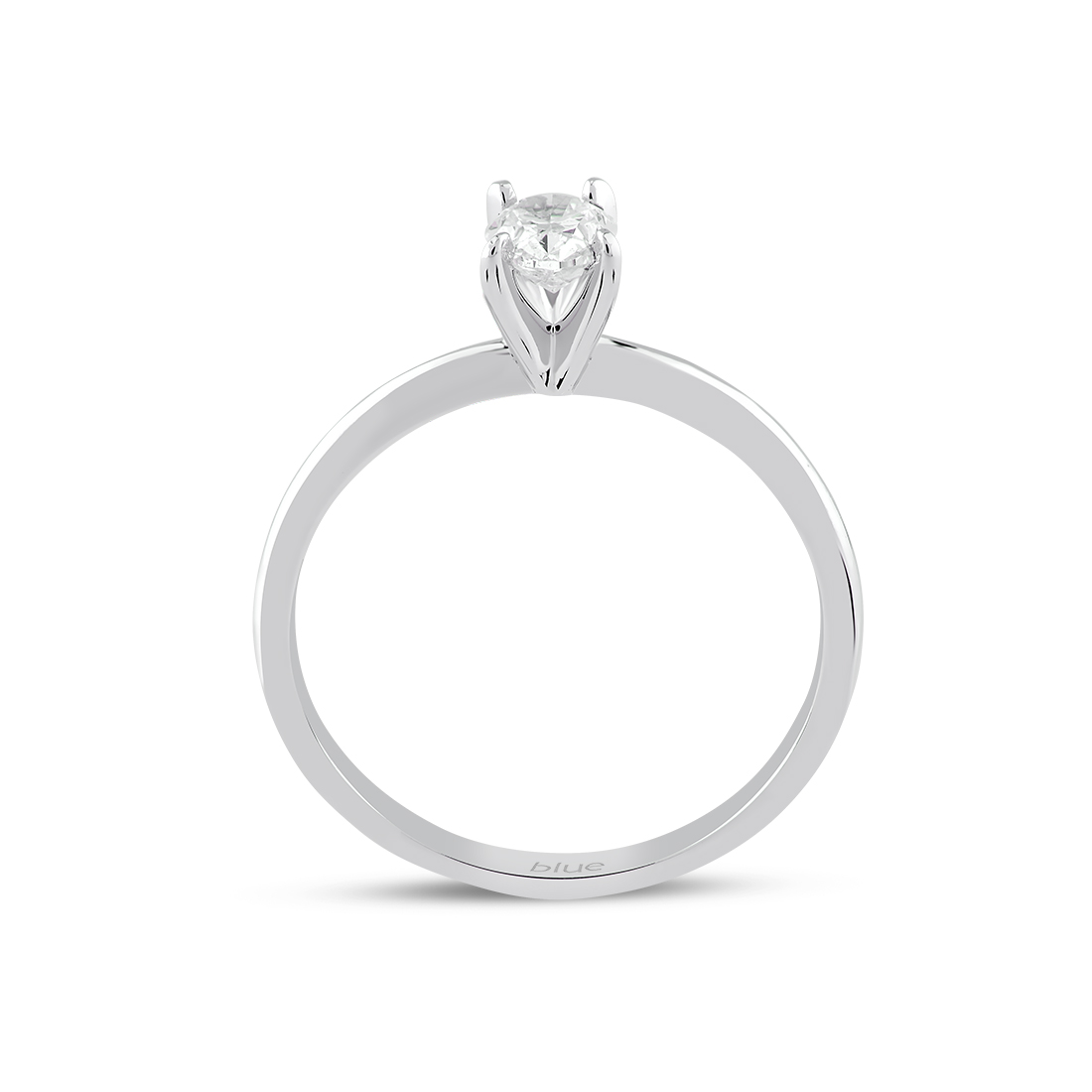 0,40 Karat Oval Pırlanta Tektaş Yüzük